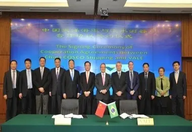 China COSCO, Vale sign agreement on iron ore shipping
