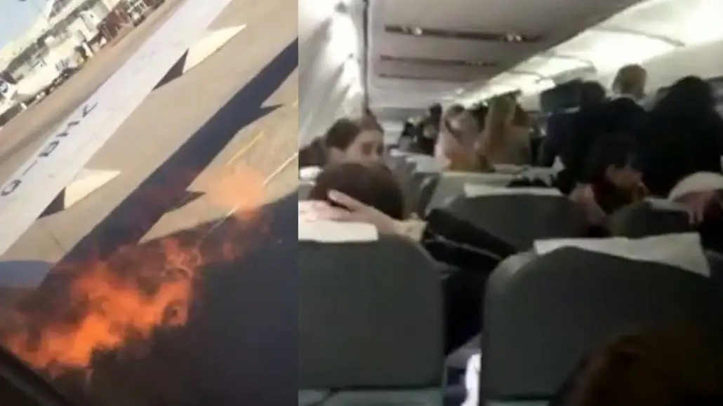 حادثه جدید برای هواپیمای 737 : مسافران از درب اضطراری فرار کردند+ فیلم