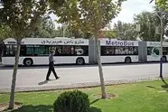 تست گرم دومین «متروباس» تهران امروز در خط خاوران - آزادی