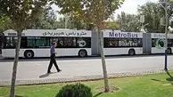 تست گرم دومین «متروباس» تهران امروز در خط خاوران - آزادی