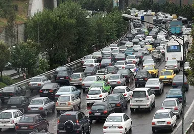 ترافیک صبحگاهی بزرگراه‌های پایتخت در ۱۹ فروردین‌ ماه 
