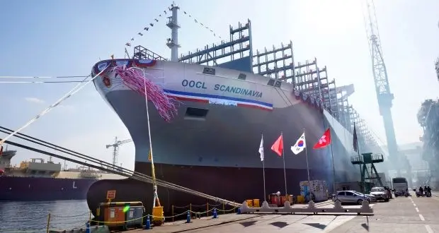 OOCL launches fifth 21,413 TEU container ship