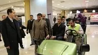 استقبال مسافران از خودروی حمل مسافر در ترمینال فرودگاه مشهد
