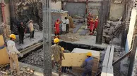 عملیات طولانی برای نجات کارگر محبوس در چاه