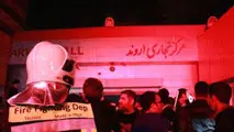حریق در بازارچه منطقه آزاد اروند 