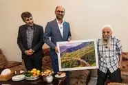 دیدار مدیرکل راه‌آهن شمال ۱ با یکی از قدیمی‌ترین همکاران این اداره‌کل