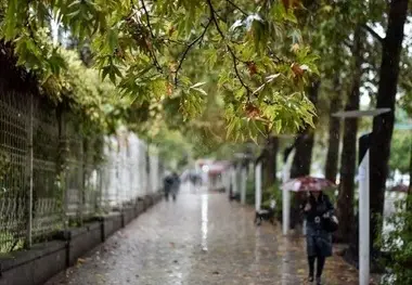 بارش پراکنده باران در ۷ استان کشور/کاهش محسوس دما در استان‌ های ساحلی خزر و اردبیل
