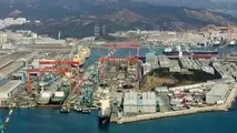 توفان سهمگین کارخانه های کشتی سازی کره را تعطیل کرد