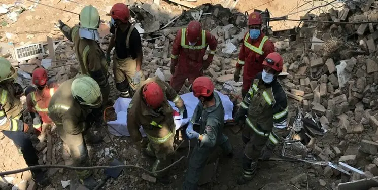 حادثه ساختمان شمال شهر تهران؛ هر سه کارگر مدفون شده زیر آوار فوت شدند