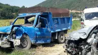 تصادف خودروی حامل کارگران معدن زمستان یورت آزادشهر