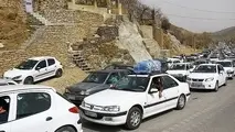ترافیک سنگین در محورهای منتهی به تهران و شمال کشور 