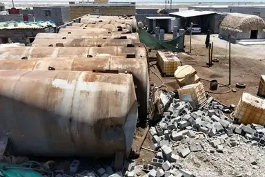 شرکت خصوصی در بندرعباس قاچاقچی سوخت از آب در آمد