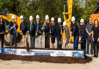 Trinity Metro Breaks Ground on TEXRail Extension in Fort Worth