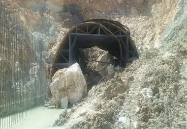 رانش زمین موجب وقوع حادثه تونل چری شده است