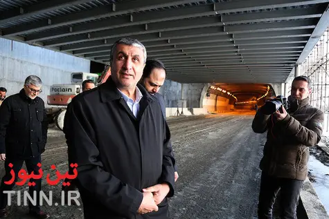بازدید وزیر راه و شهرسازی از منطقه یک آزادراه تهران - شمال