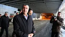 بازدید وزیر راه و شهرسازی از منطقه یک آزادراه تهران - شمال