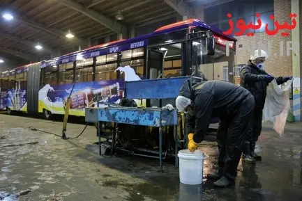 شستشو و ضدعفونی شبکه بی آر تی در تهران