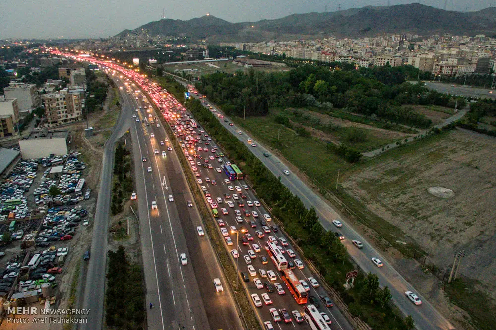ترافیک نیمه سنگین در آزاد راه تهران-کرج
