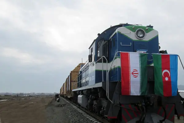 ورود نخستین قطار باری روسیه به بارانداز آستارا