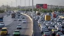 ترافیک سنگین در آزادراه کرج قزوین
