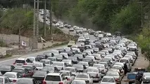  ترافیک در آزادراه قزوین _کرج سنگین است 