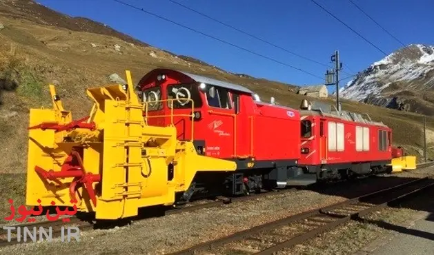 Rebuilt snow blower on the Matterhorn Gotthard Bahn