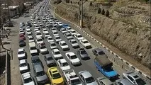 ترافیک سنگین در محور چالوس