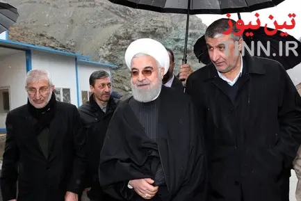 افتتاح منطقه یک ازاد راه تهران - شمال