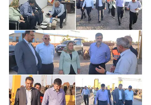 Deputy Minister of Roads and Urban Development and Chairman of Iran’s Road Maintenance and Transport Organization, alongside Tajikistan’s Deputy Transport Minister, Visit Sarakhs Border 