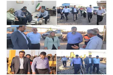 Deputy Minister of Roads and Urban Development and Chairman of Iran’s Road Maintenance and Transport Organization, alongside Tajikistan’s Deputy Transport Minister, Visit Sarakhs Border 