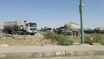 اعتراض به توقف بارگیری بونکرداران حمل سیمان تهران