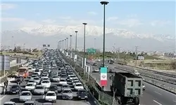 ترافیک نیمه‌سنگین در محور مواصلاتی کرج _قزوین