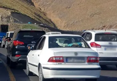 ترافیک سنگین در محورهای چالوس و هراز