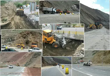اجرای طرح نواربندی کوه در محور چالوس