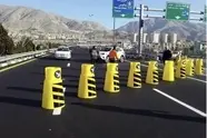 هشدار انسداد به علت اجرای کارگاه جاده‌ای در محور قدیم کرج- چالوس‌