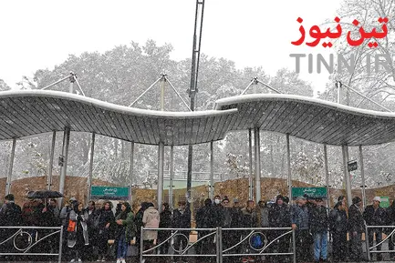 برف و ترافیک تهران