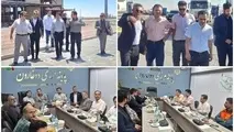 بازدید مدیرکل دفتر امور فنی و مهندسی ساختمان و سرپرست دفتر ترانزیت و حمل ونقل بین المللی سازمان از وضعیت پایانه مرزی دوغارون