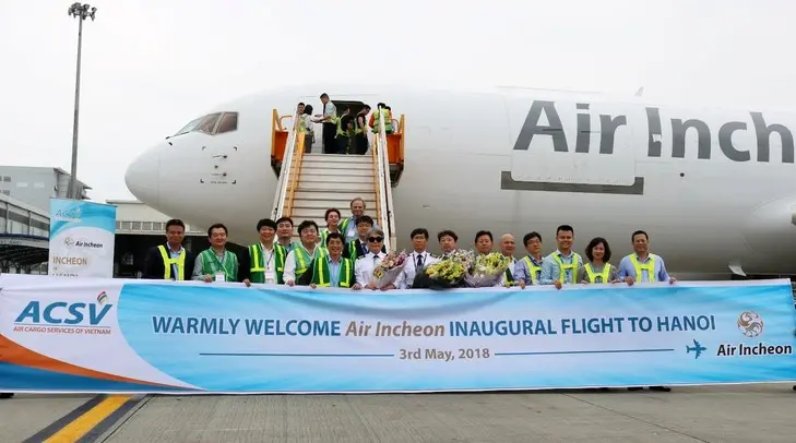 Air Incheon welcomed to Hanoi