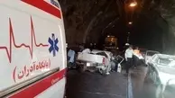 ١ کشته و ٦ مصدوم در تصادف صبح امروز جاده چالوس