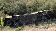 واژگونی اتوبوس کارگران صباباتری در سمنان/ ۱۶ کشته و زخمی 