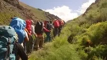 نجات چند کوهنورد از ارتفاعات حوالی اتوبان تهران - شمال
