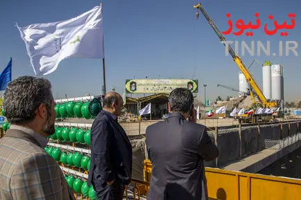 ورود دستگاه TBM حفاری خط ۳ قطار شهری مشهد به پایانه امام رضا (ع)