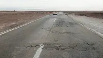 فیلم| خرابی جاده سبزوار و درخواست برای ترمیم آسفالت این محور 