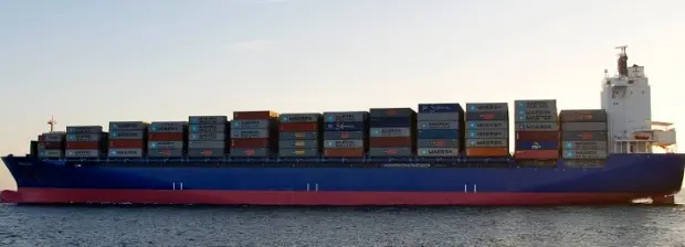 GE’s fuel-efficient marine technology powers the world’s largest container vessels by Maersk