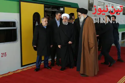 ایین افتتاح قطار برقی شهر جدید هشتگرد