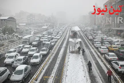 بارش اولین برف پاییزی در تهران