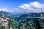  فیلم|  تست نهایی پل دره هواجینگ؛ طولانی ترین پل جهان