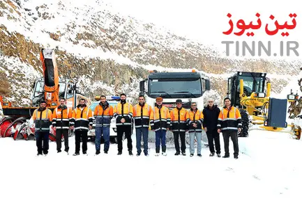 عملیات راهداری زمستانی در جاده هراز