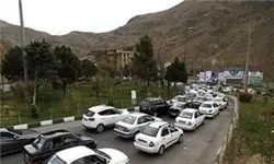 ترافیک نیمه‌سنگین در آزادراه تهران کرج/ باران و مه‌گرفتگی در مازندران