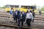 بررسی فنی و ایمنی خط ریلی رشت بندرکاسپین با حضور مدیرعامل راه‌ آهن